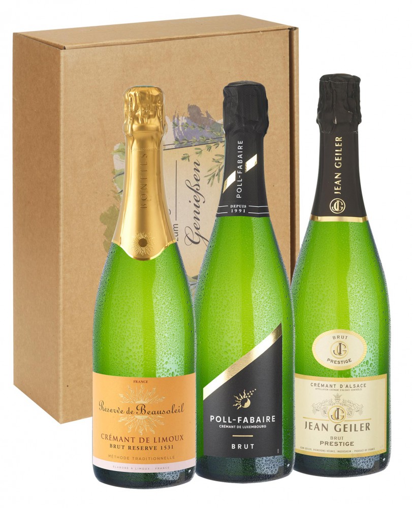 Crémant Geschenkpaket - Les trois amis, Surprise